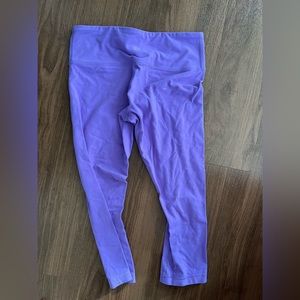 Lululemon Wunder Under Purple Crop Leggings